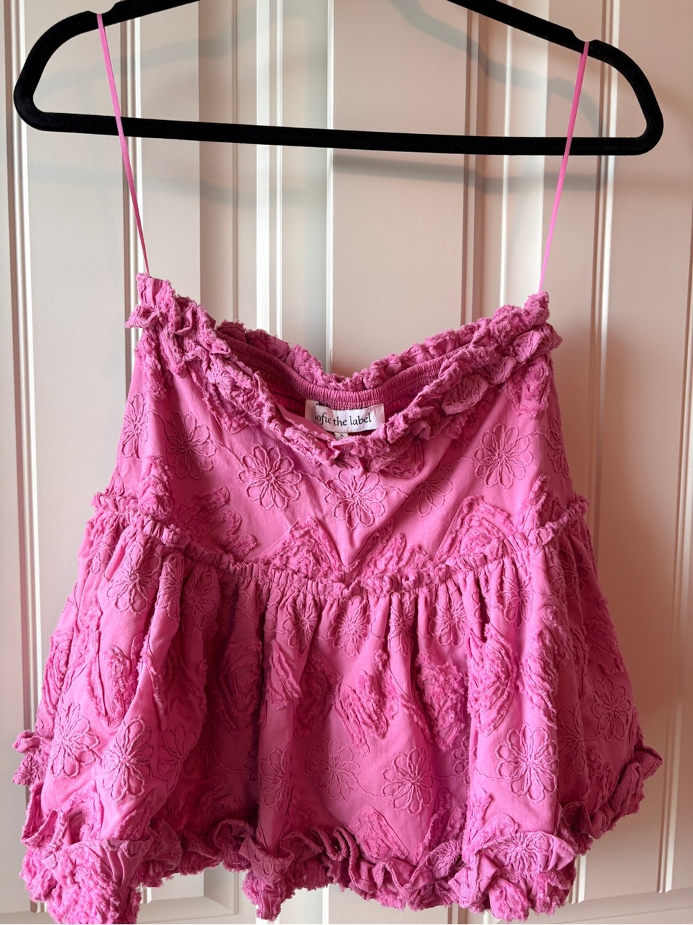 Sofie The Label Pink Two-Piece Set - Crop Top & Ruffle Skirt NWT size Small - Picture 9 of 12
